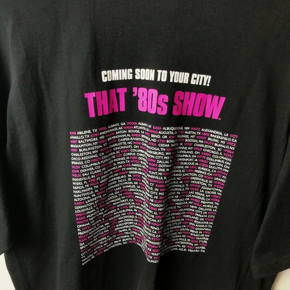 Vintage Y2K That '80s Show T Shirt Adult Black XL Extra Large American Sitcom - Picture 8 of 16